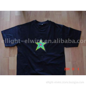 EL T-Shirt,EL sheet,EL light,EL inverterEL T-Shirt,EL light,EL sheet,EL panel,EL MUSIC T-SHIRT
